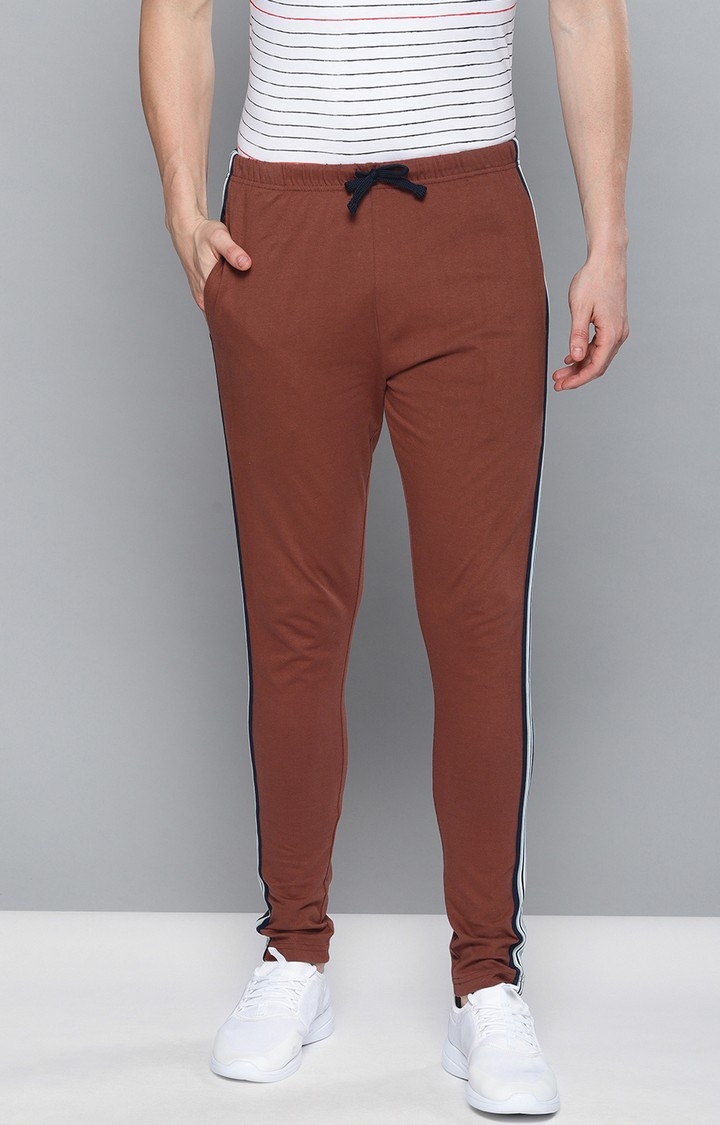 Dillinger | Dillinger Men Brown Solid Regular Fit Trackpants