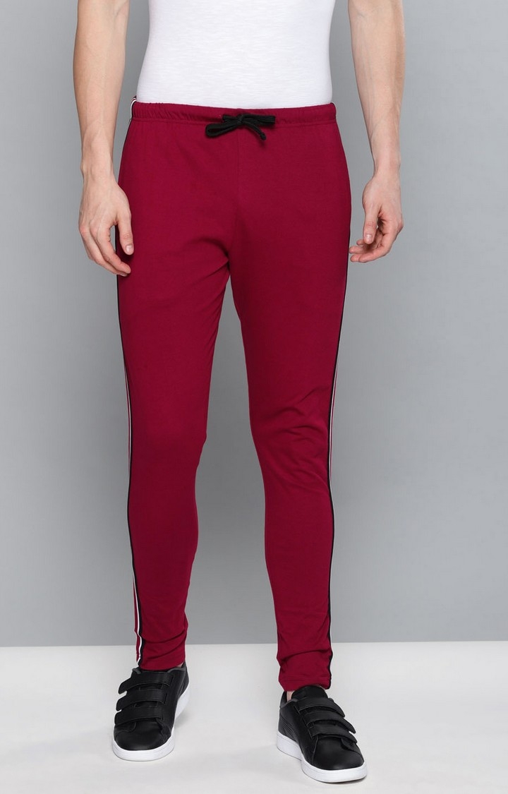 Dillinger | Dillinger Men Red Solid Regular Fit Trackpants