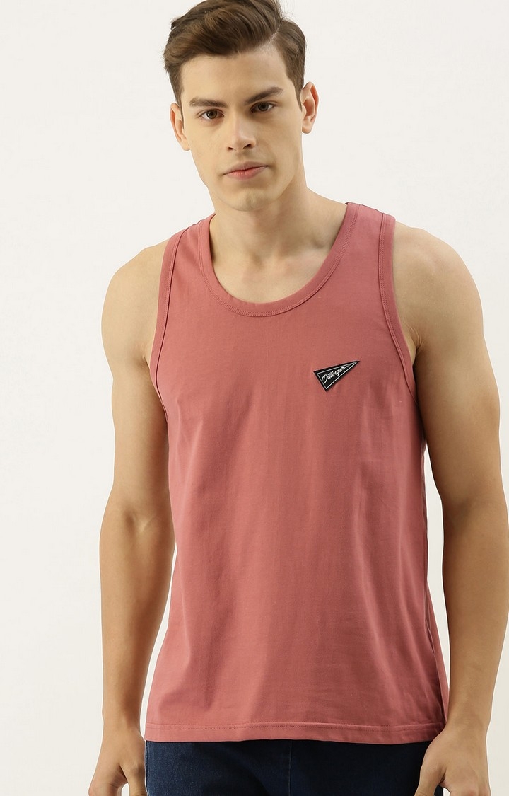 Dillinger | Dillinger Pink Solid Sleeveless T-Shirt