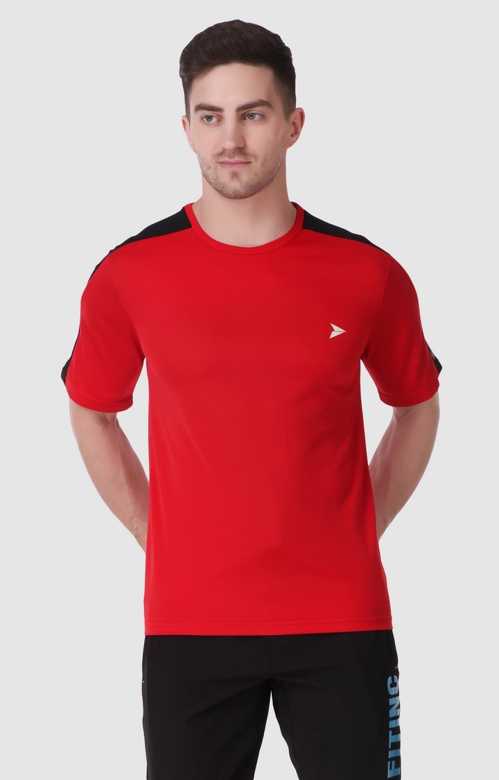 Fitinc | Fitinc Red Dry Fit Sports T-Shirt