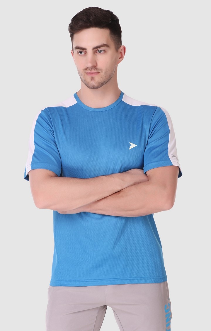 Fitinc | Fitinc Sky Blue Dry Fit Sports T-Shirt