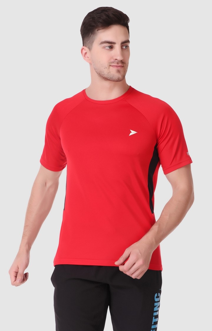 Fitinc | Fitinc Dry Fit & Light Weight Red T-Shirt for Active Sports