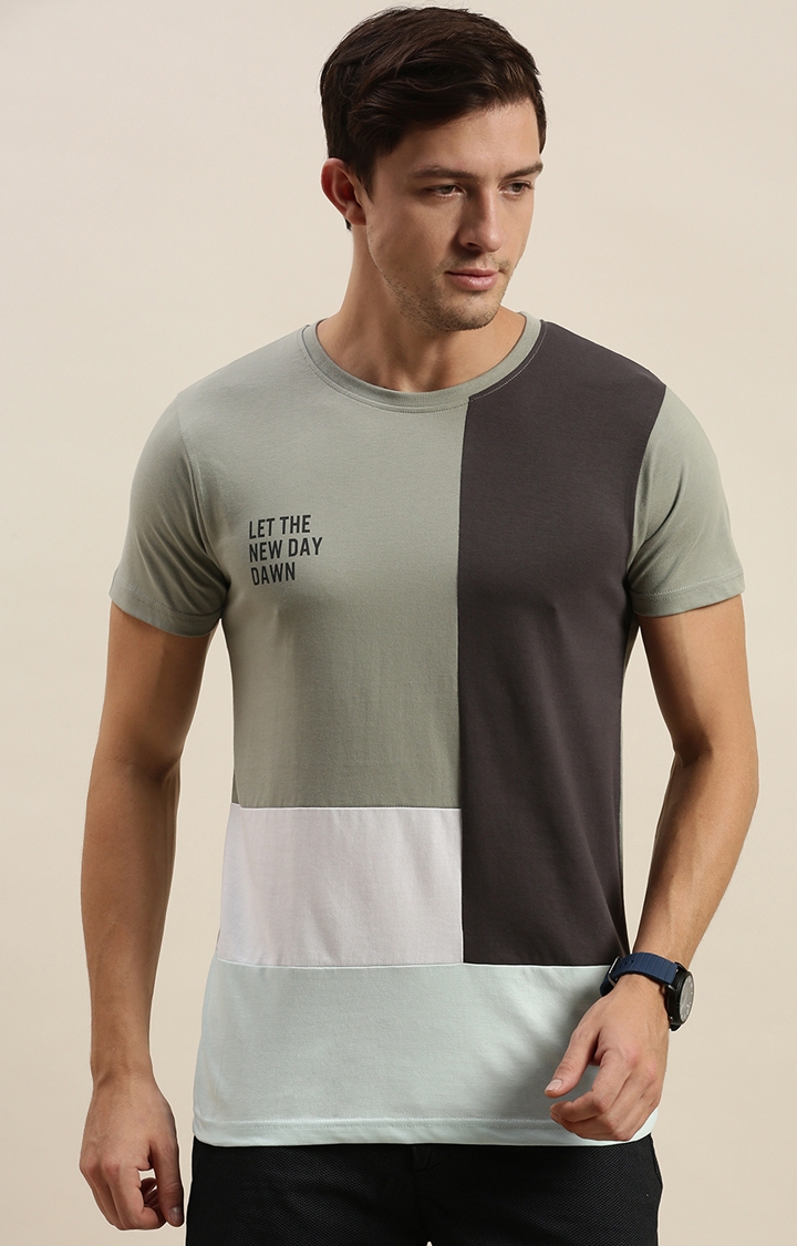 Difference of Opinion | Difference of Opinion Grey Colourblock T-Shirt