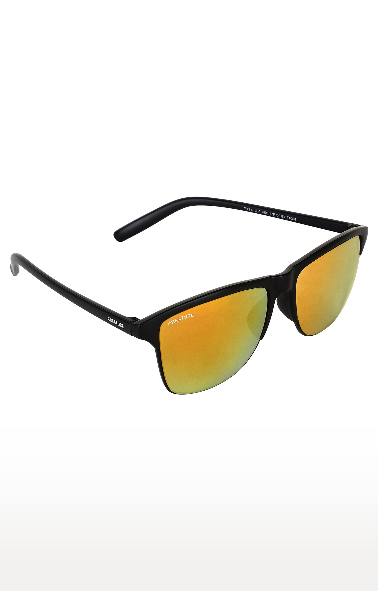 CREATURE | CREATURE Yellow Sunglasses with UV Protection (Lens-Yellow|Frame-Black)