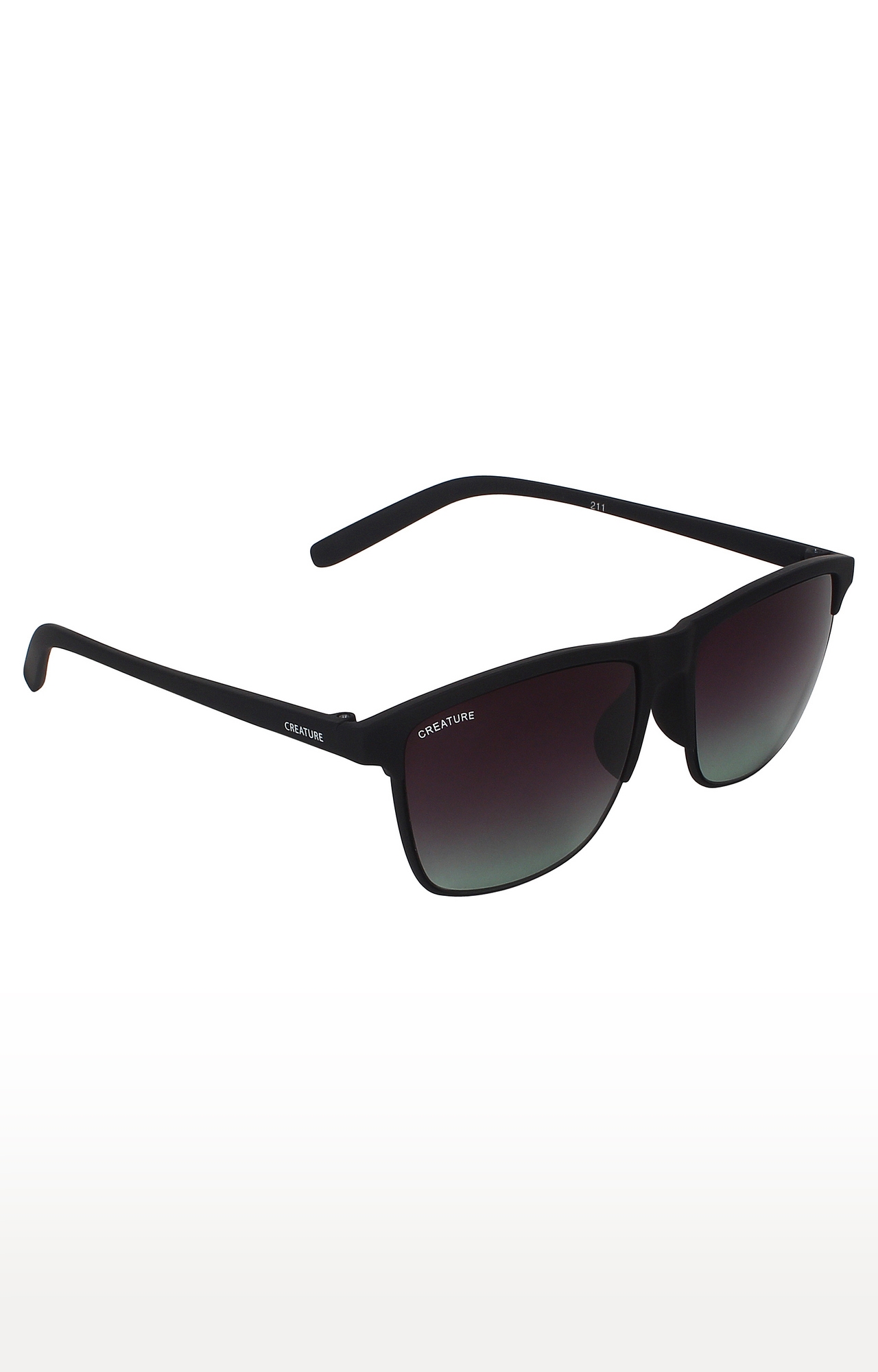 CREATURE | CREATURE Black Sunglasses with UV Protection (Lens-Black|Frame-Black)