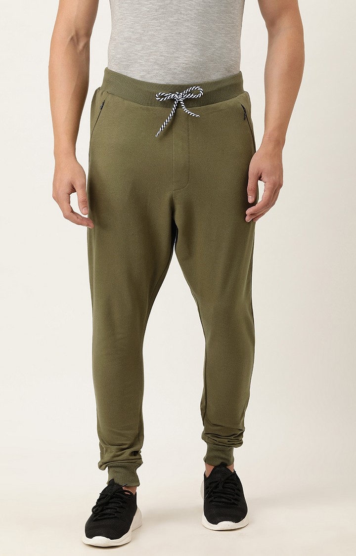 Difference of Opinion | Difference of Opinion Men Olive Solid Joggers