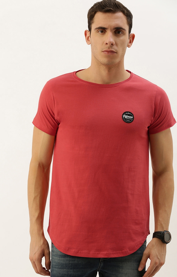 Difference of Opinion | Difference of Opinion Red Solid T-Shirt