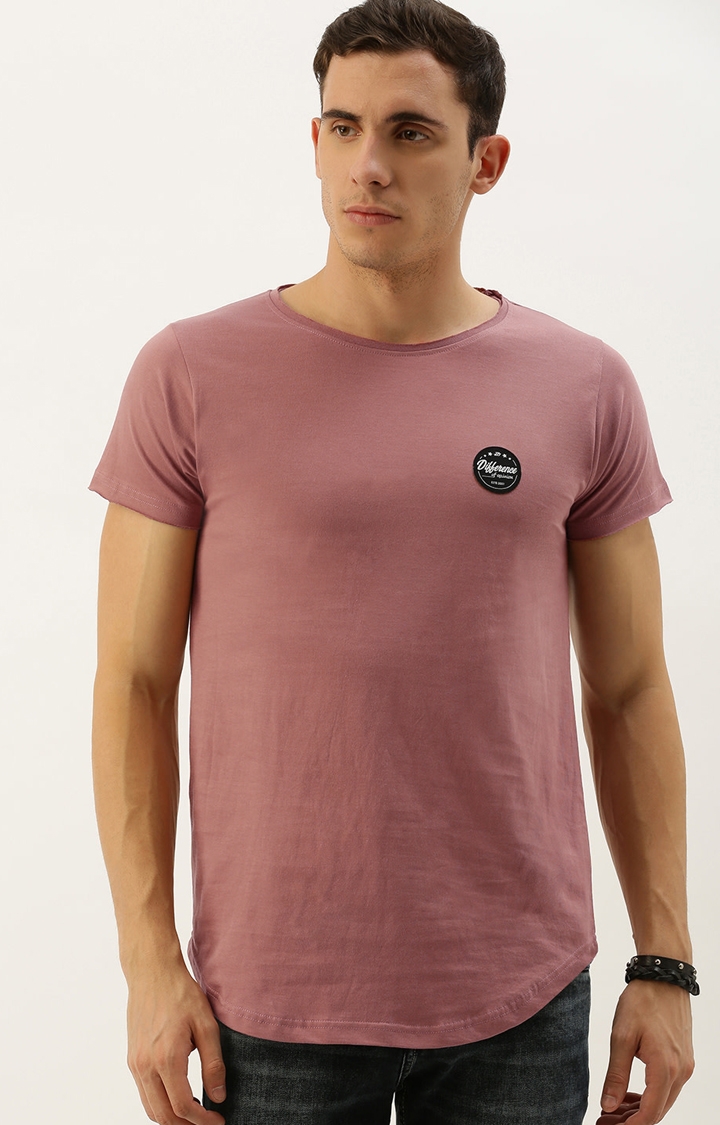 Difference of Opinion | Difference of Opinion Pink Solid T-Shirt