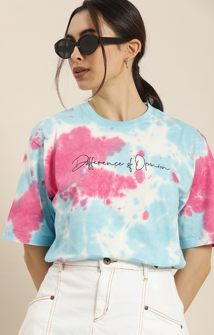 Difference of Opinion | Difference of Opinion Women's Oversized Tie and Dye T-Shirt