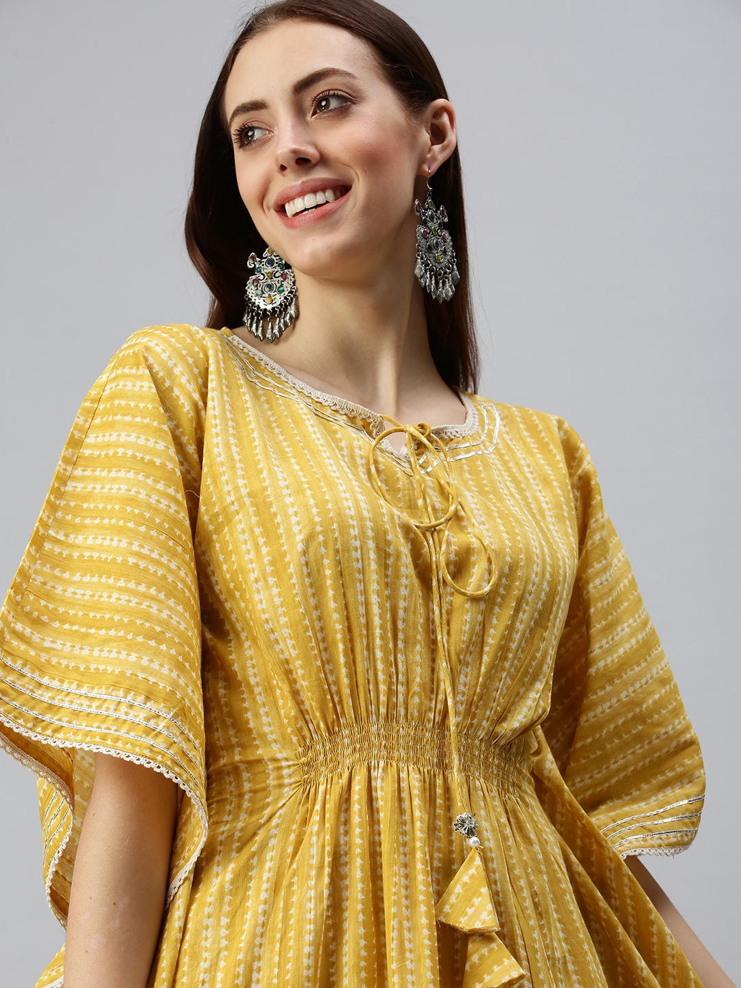 Showoff | Showoff Women's Yellow Abstract Kurta and Trouser 