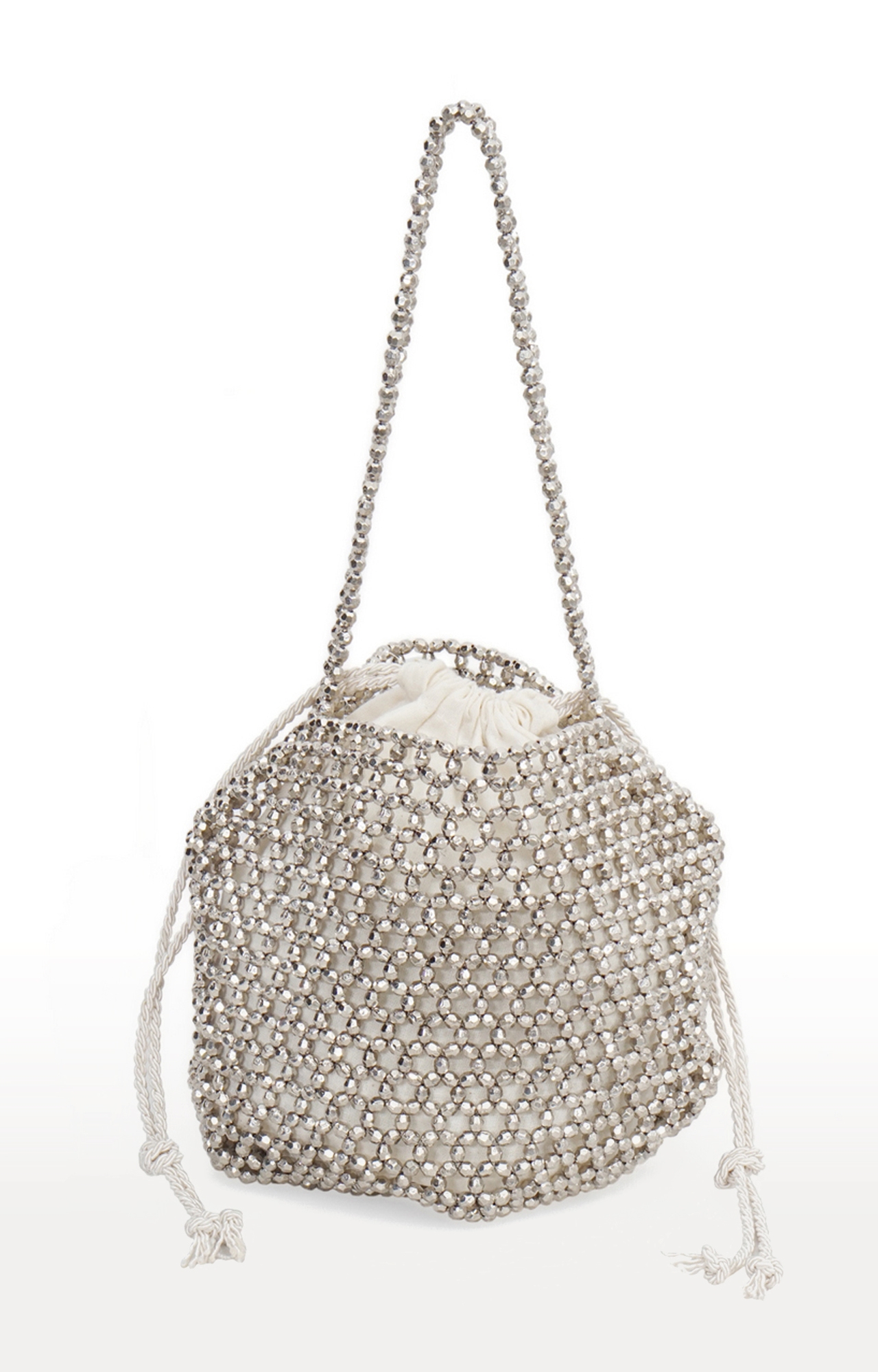 DIWAAH | Diwaah Silver Embellished Handbags