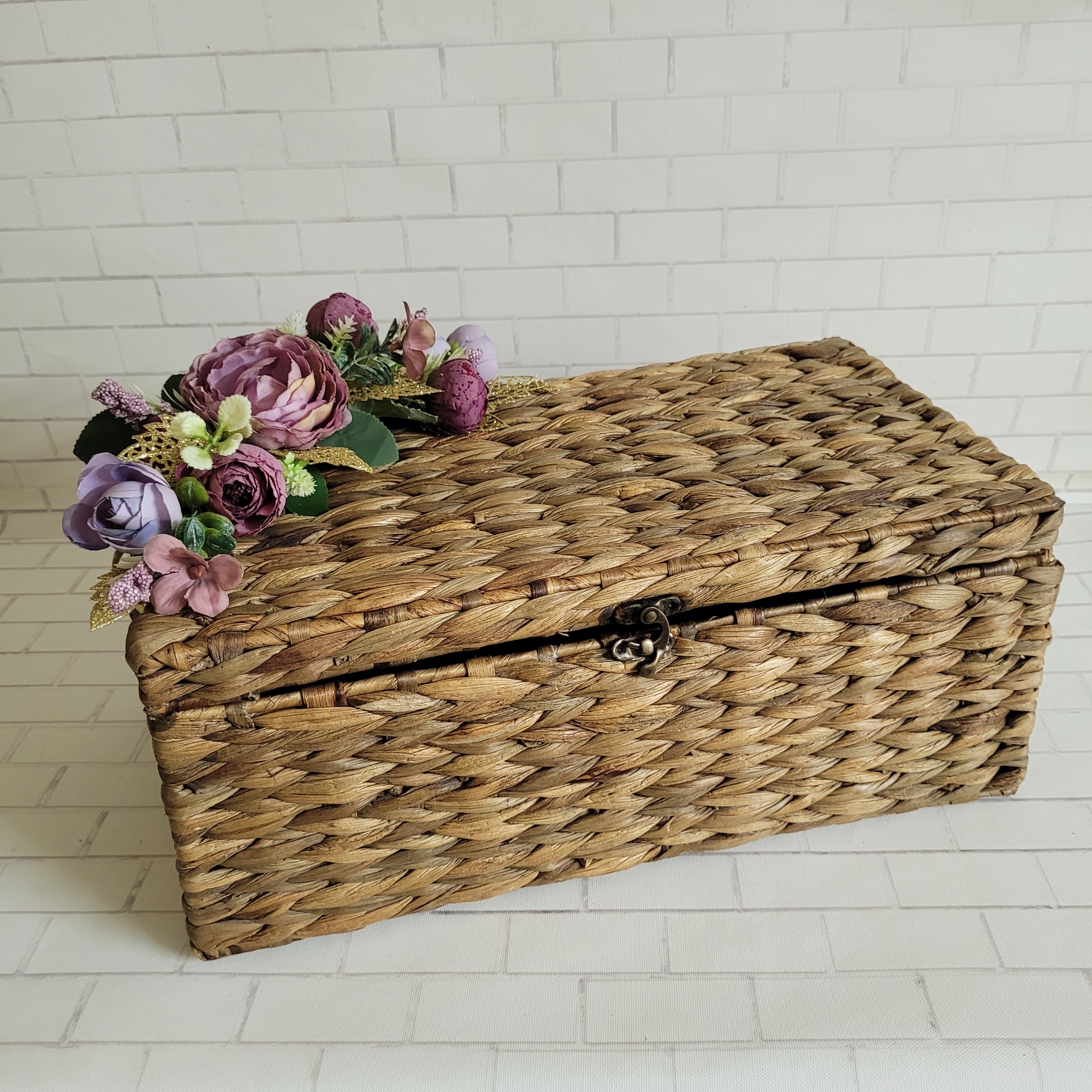 Floral Cane Rectangle Trunk