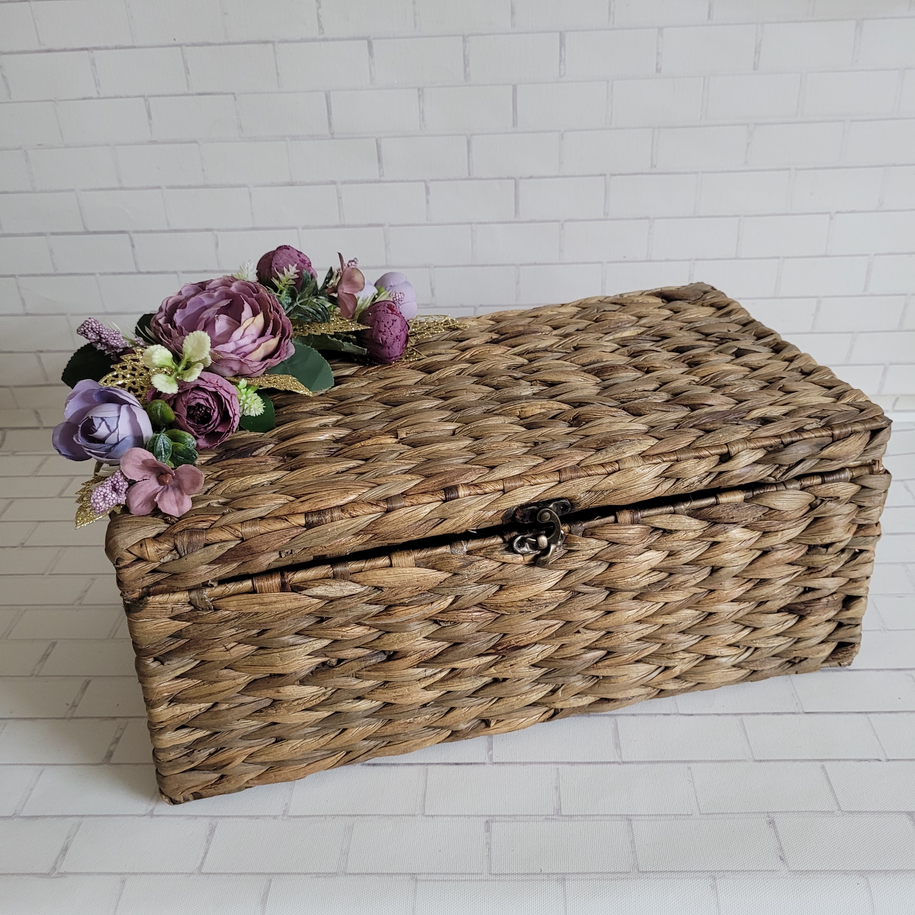 Floral Cane Rectangle Trunk