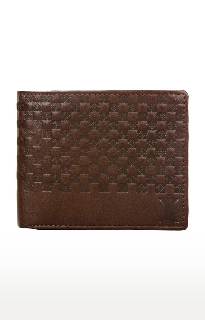 CREATURE | CREATURE Tree Brown Sleek and Bi-fold Embossed PU Leather Wallet with Multiple Card Slots for Men