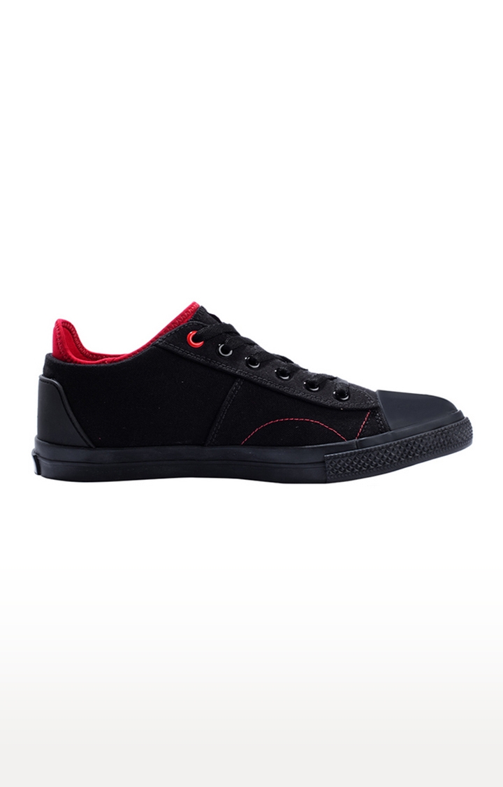 Buy Eeken Black-Red Canvas Lightweight Casual Shoes For Men By Paragon ...