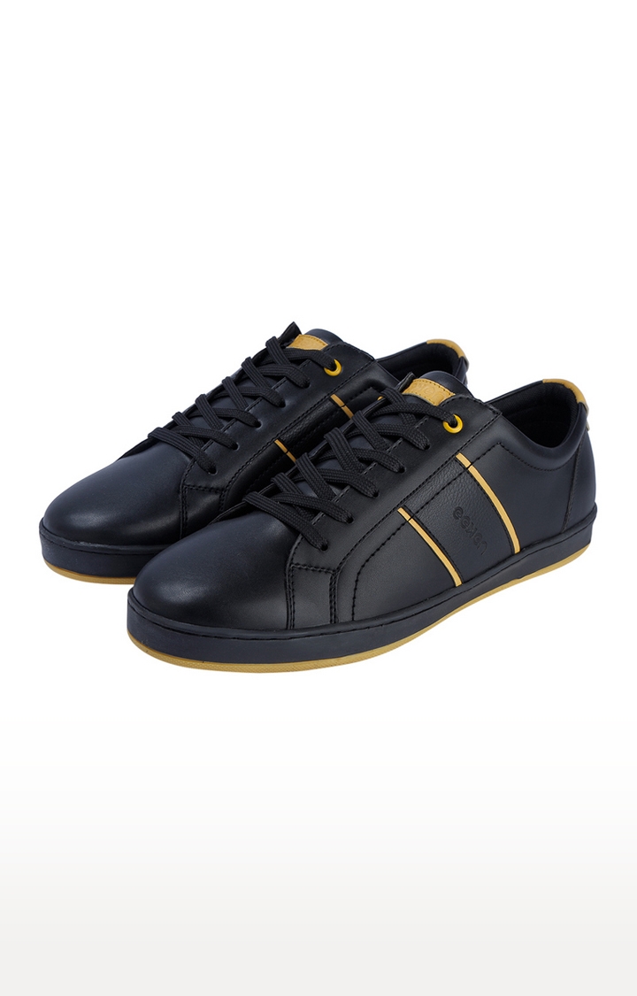 EEKEN | Eeken Black-Yellow Lifestyle Lightweight Casual Shoes For Men By Paragon