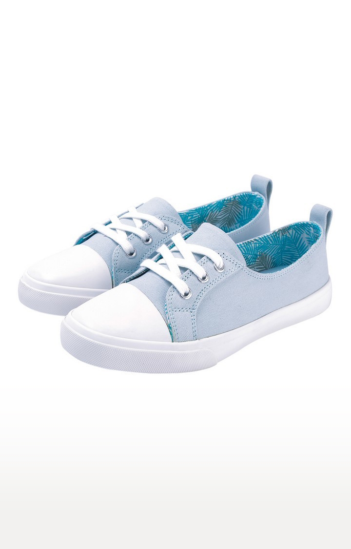 EEKEN | Eeken Aqua Blue Canvas Lightweight Casual Shoes For Women By Paragon