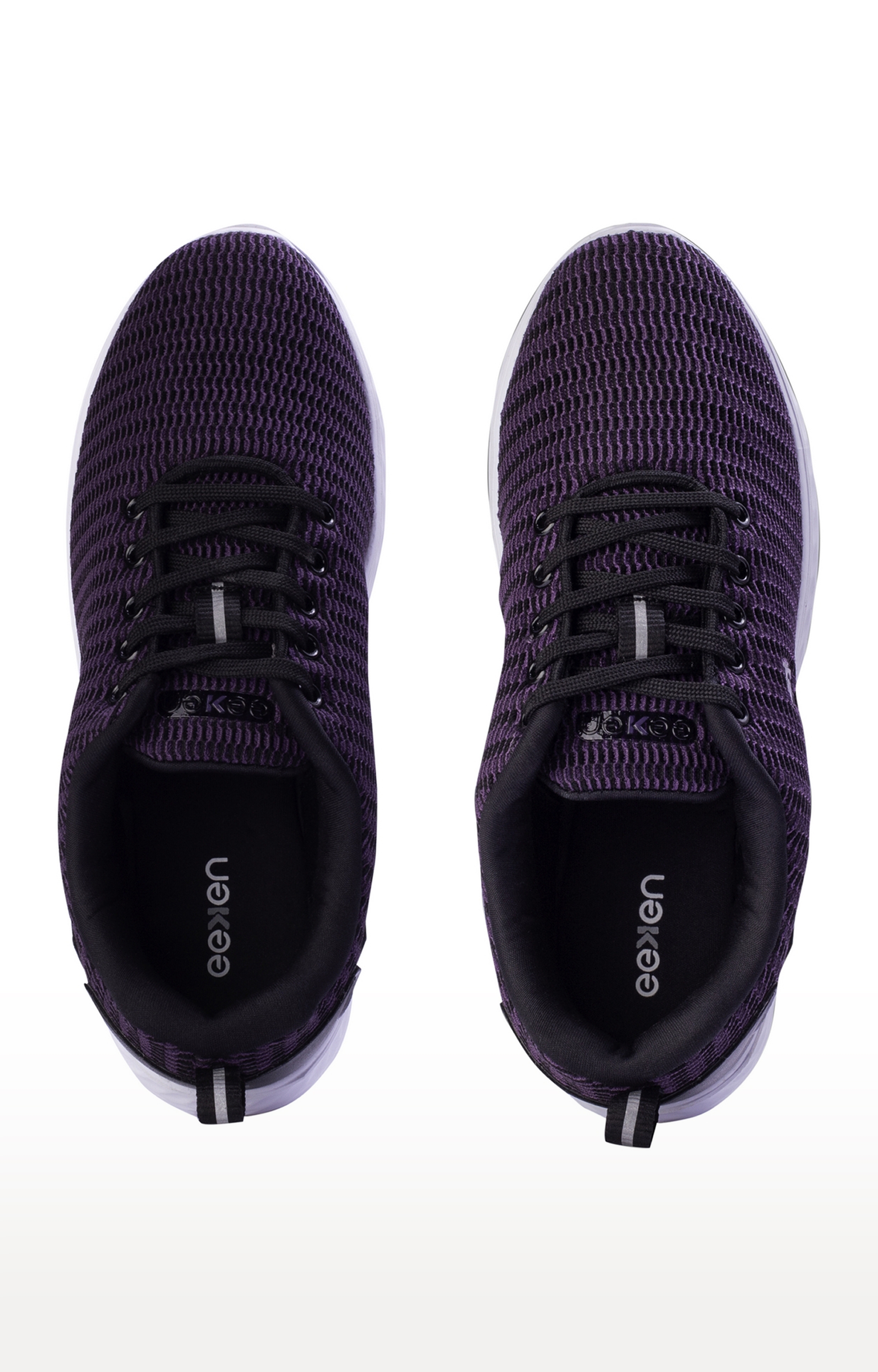 Eeken Purple Athleisure Lightweight Casual Shoes For Women 