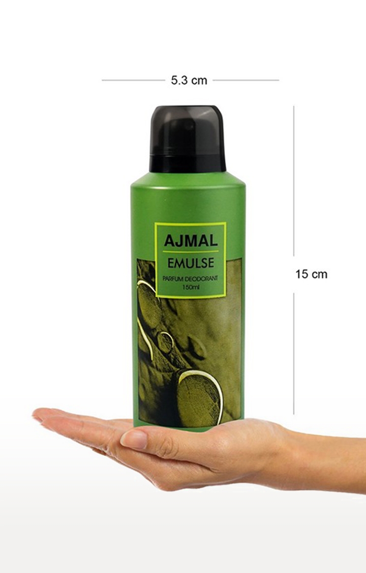 Ajmal Emulse Deodorant Floral Perfume 150ML Long Lasting Scent Spray Party Wear Gift For Men and Women Online Exclusive
