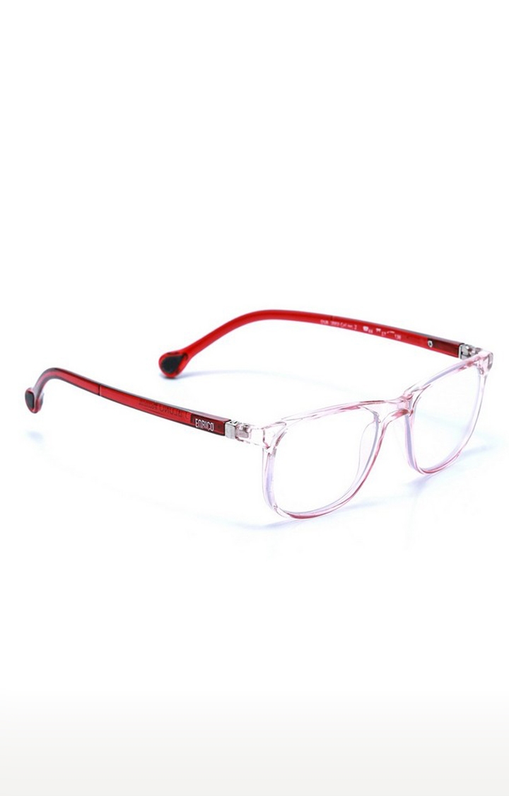 ENRICO | ENRICO Bluno Kids Feather W Transparent Red Computer Glasses for Kids