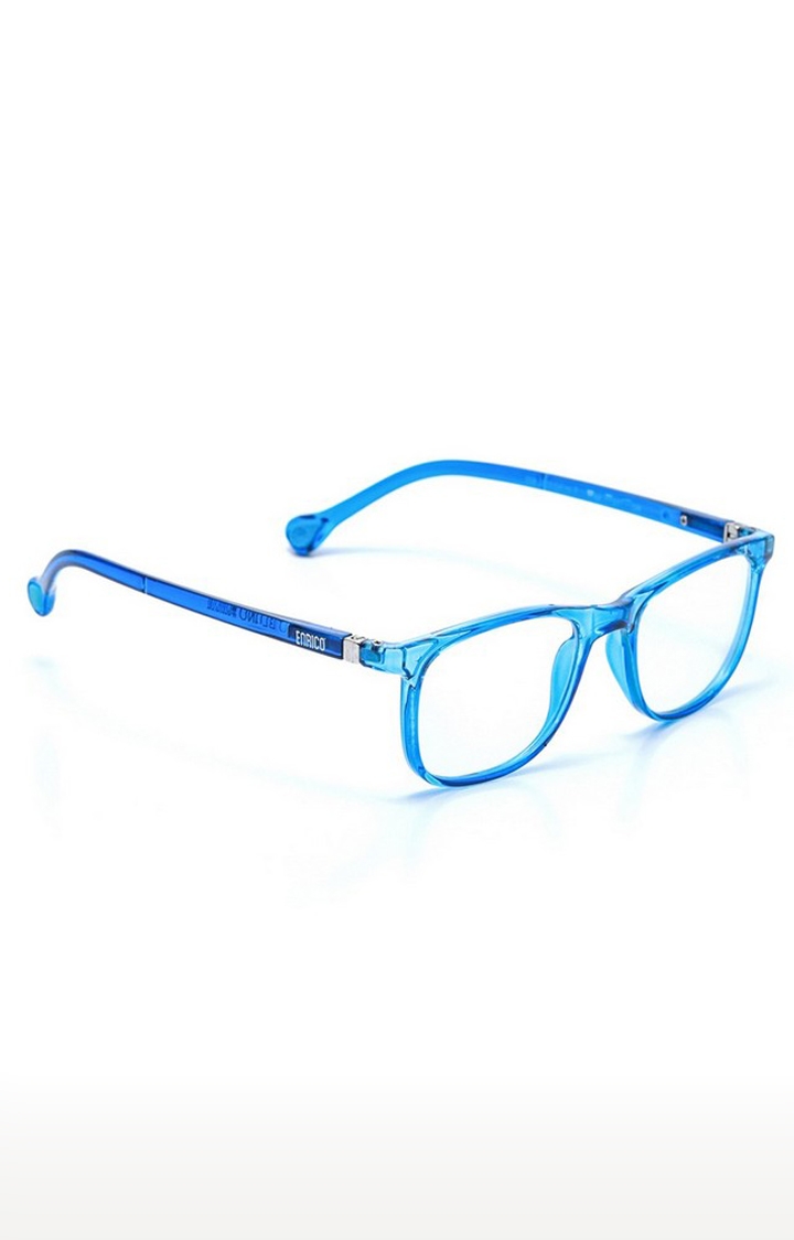 ENRICO | ENRICO Bluno Kids Feather W Transparent Blue Computer Glasses for Kids