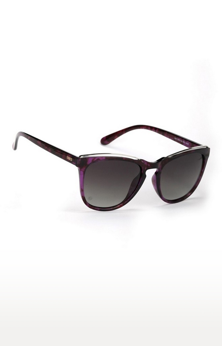 ENRICO | Enrico Sapphire Uv Protected Oversized Sunglasses For Women ( Lens - Purple | Frame - Pink )