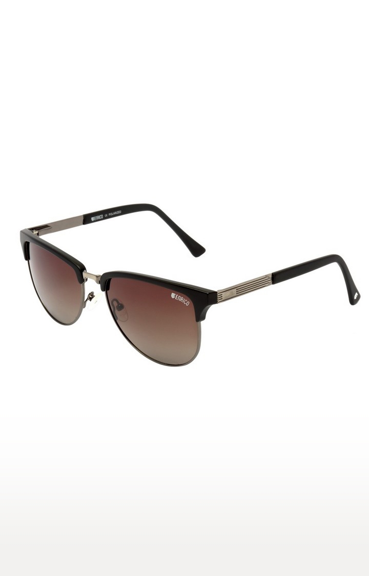 ENRICO | Enrico Solflare Uv Protected Wayfarer Sunglasses For Women ( Lens - Brown | Frame - Black)