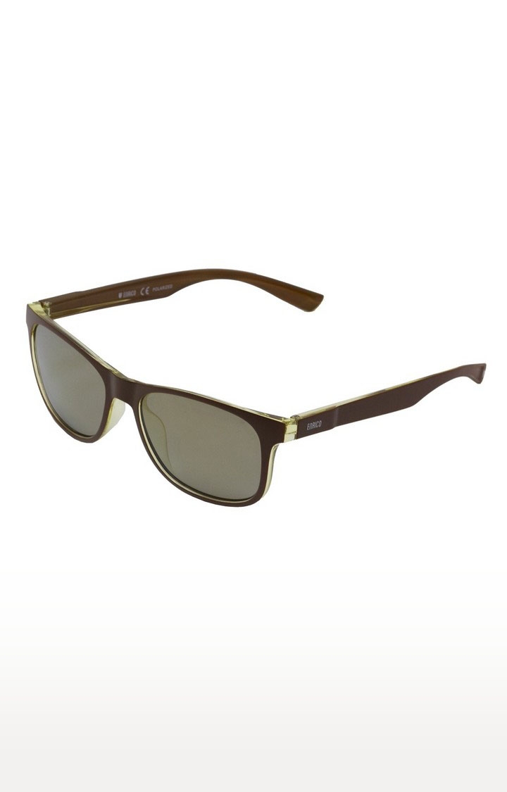 ENRICO | Enrico Dusk Uv Protected & Polarized Wayfarer Sunglasses For Men ( Lens - Grey | Frame - Brown)