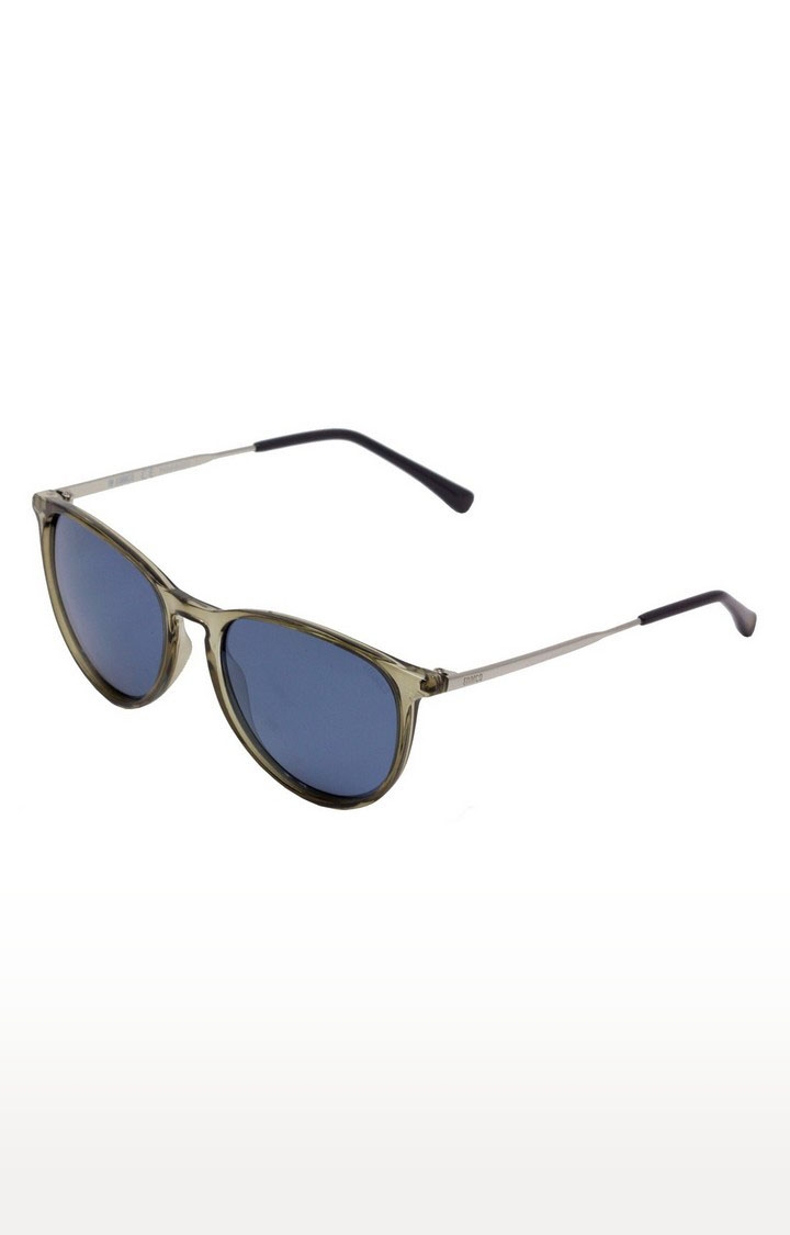 ENRICO | Enrico Ciaz Uv Protected & Polarized Round Sunglasses For Women ( Lens - Blue | Frame - Grey)