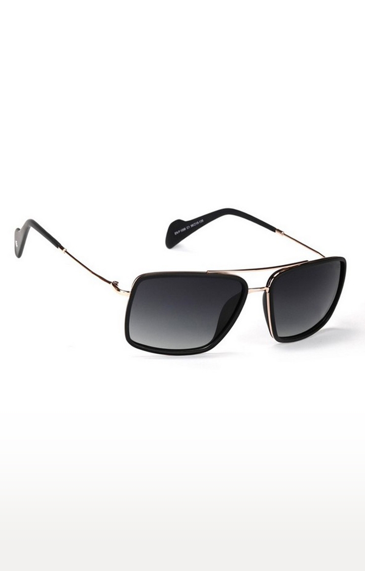 ENRICO | Enrico Snapper Uv Protected Wayfarer Sunglasses For Men ( Lens - Blue | Frame - Black )