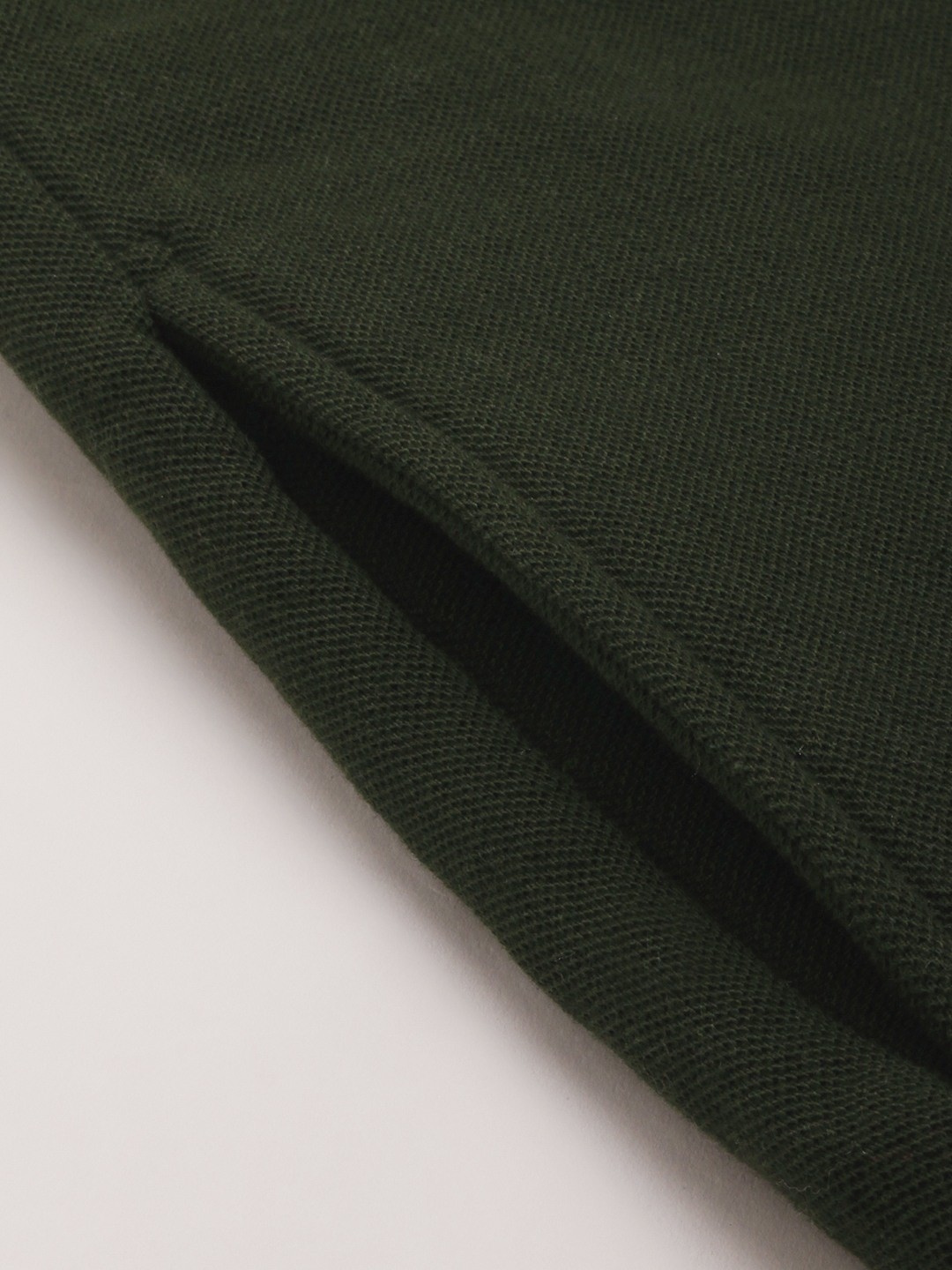 Men's Green Cotton Solid Hoodies