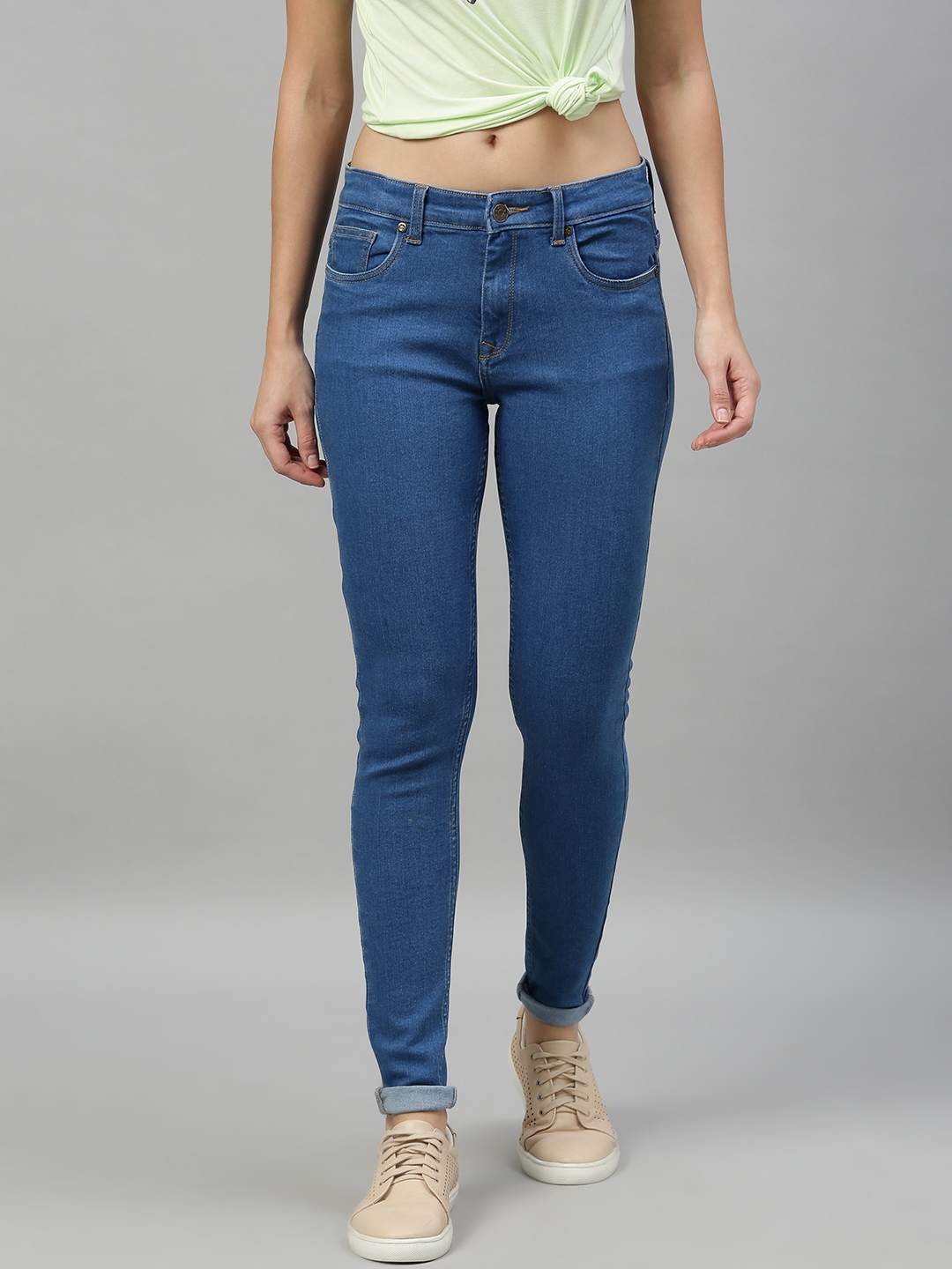 Enviously Young | Enviously Young Mid Rise Blue Jeans
