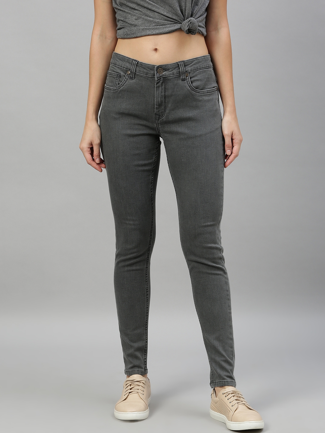 Enviously Young | Enviously Young Mid Rise Grey Jeans