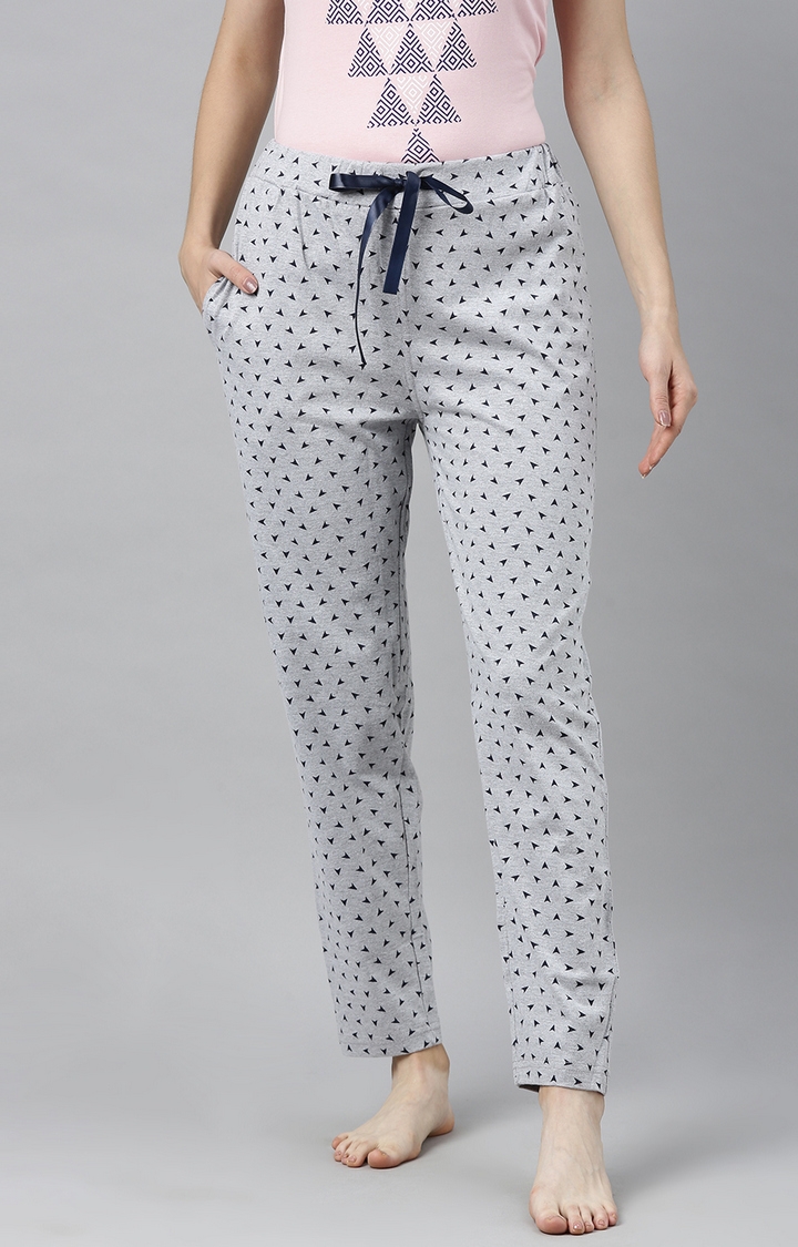Enviously Young | Grey Melange Pyjamas
