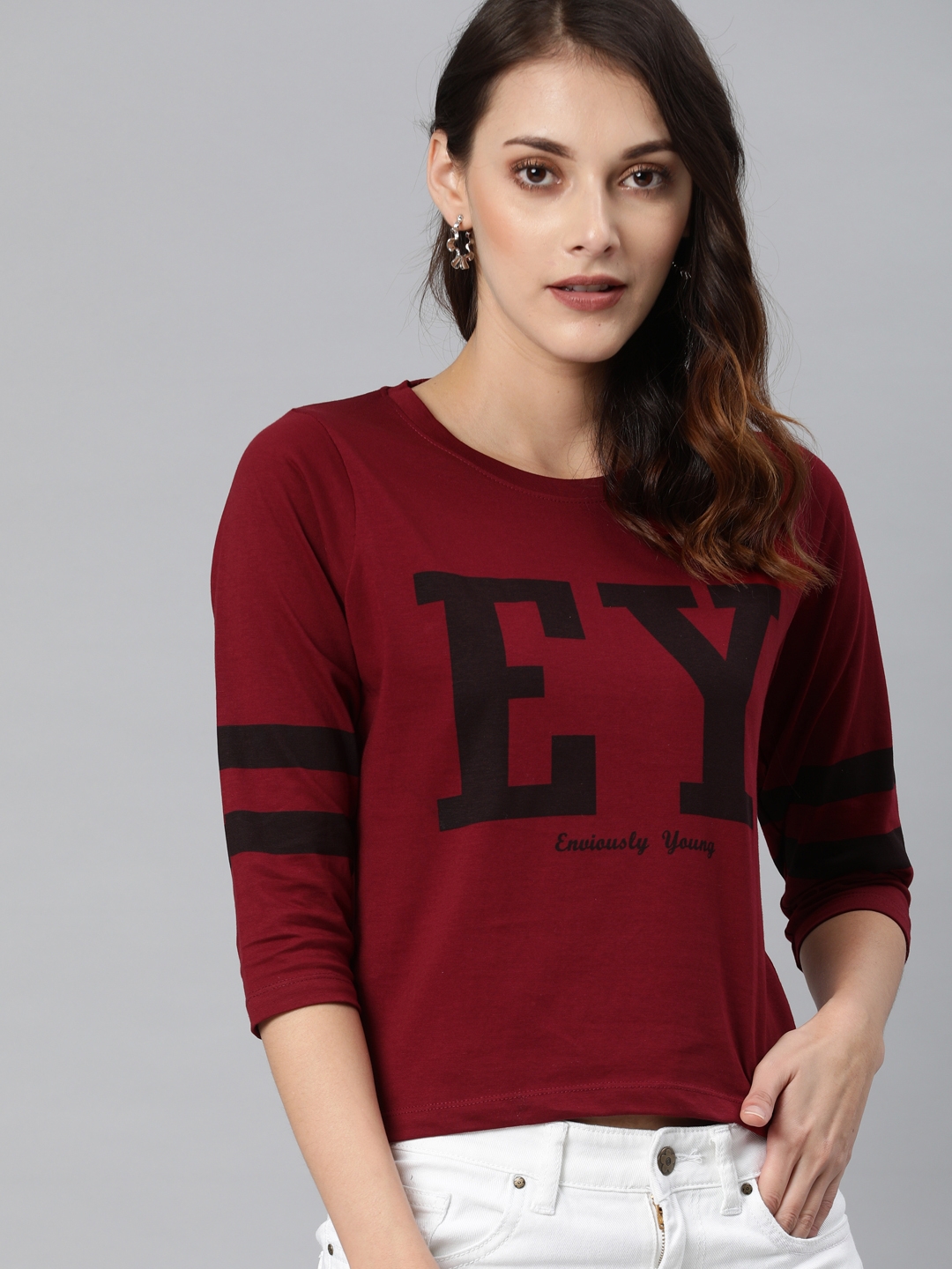 Enviously Young | Red Printed T-Shirts