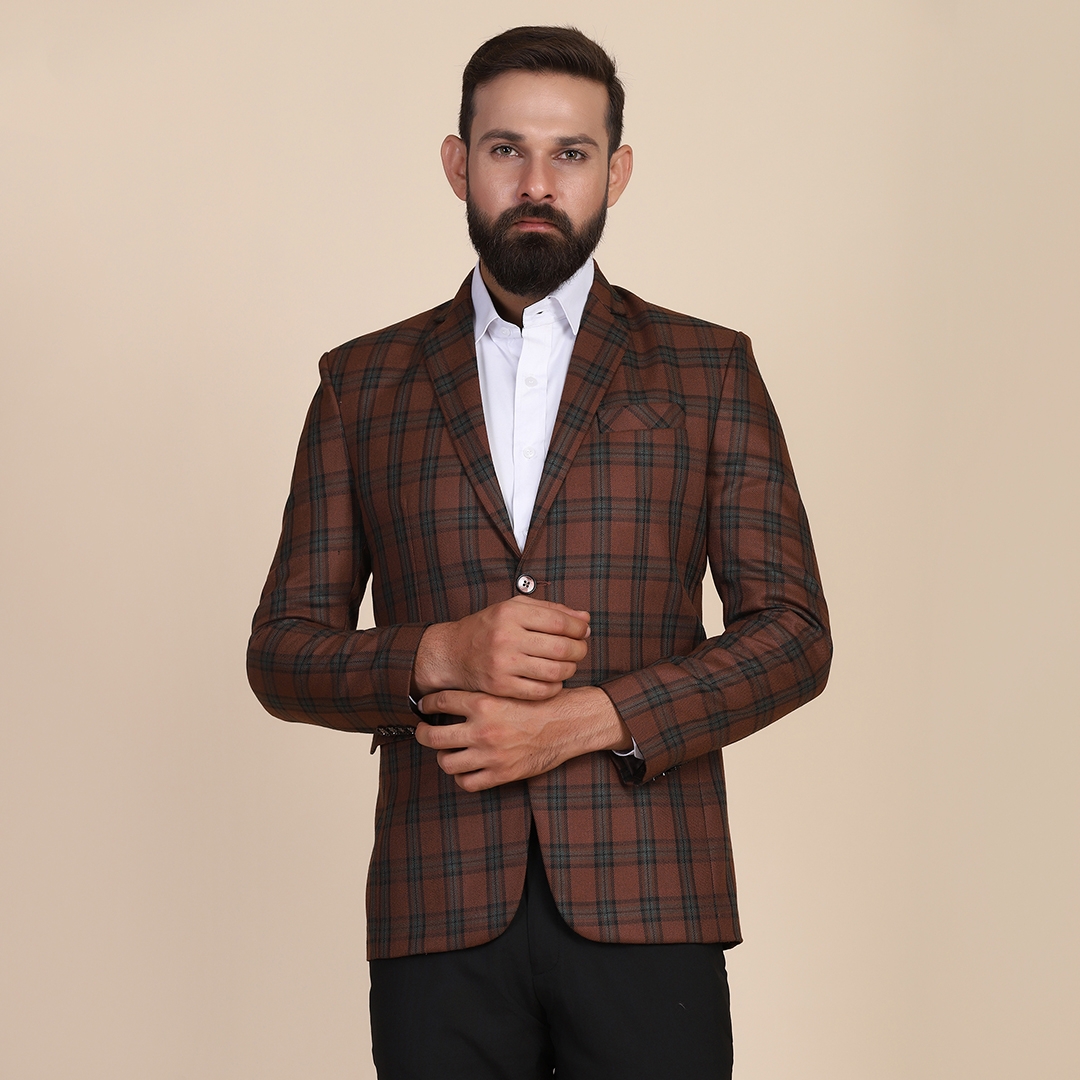 TAHVO | TAHVO Men tweed slim fit blazer