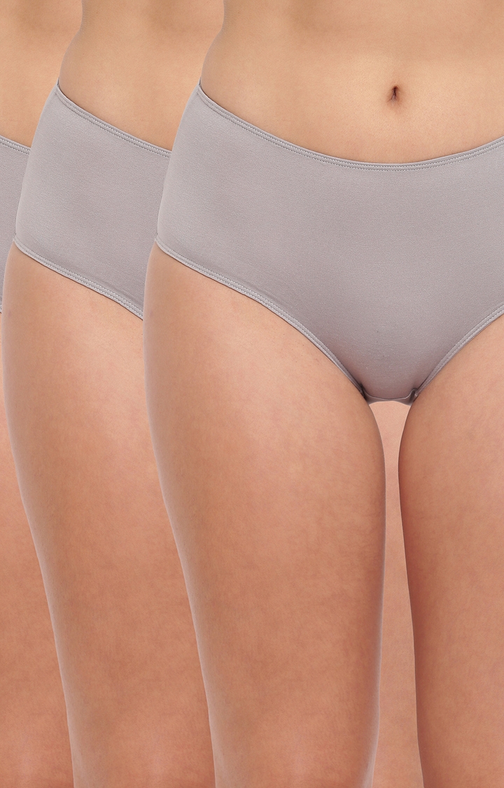 BASIICS by La Intimo | Grey Tease 2 Please Hipster/ Full Brief Pack of 3