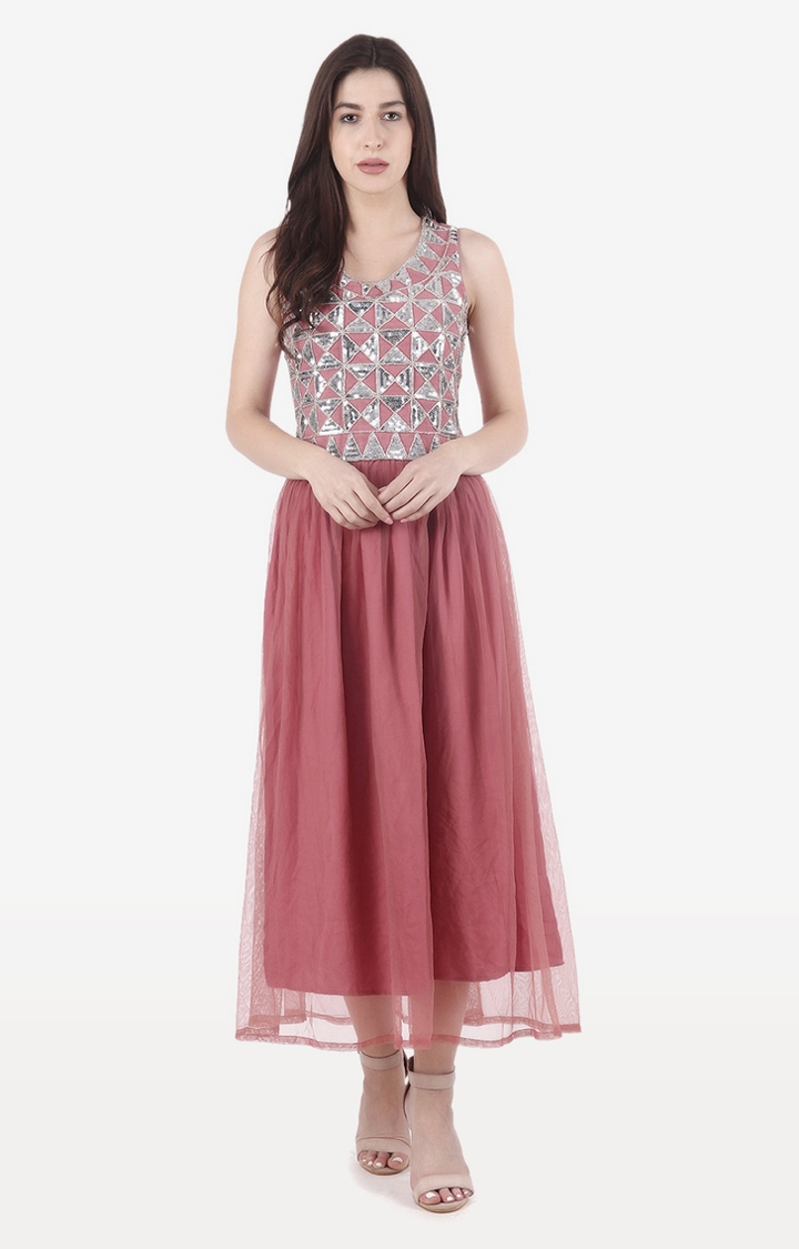 DIWAAH | Diwaah Pink Embellished Dress