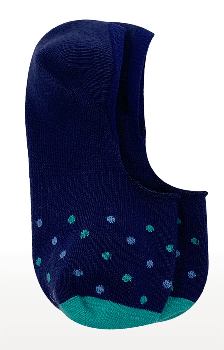 Mint & Oak | Mint & Oak Polka Forever - No Show socks Blue Shoe Liner Socks for Women