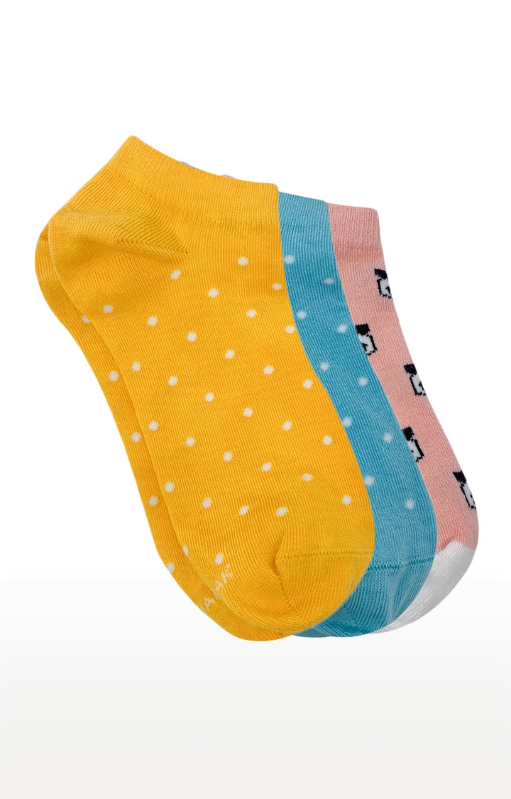 Mint & Oak | Mint & Oak Polka Dot Multi Ankle Length Socks for Women