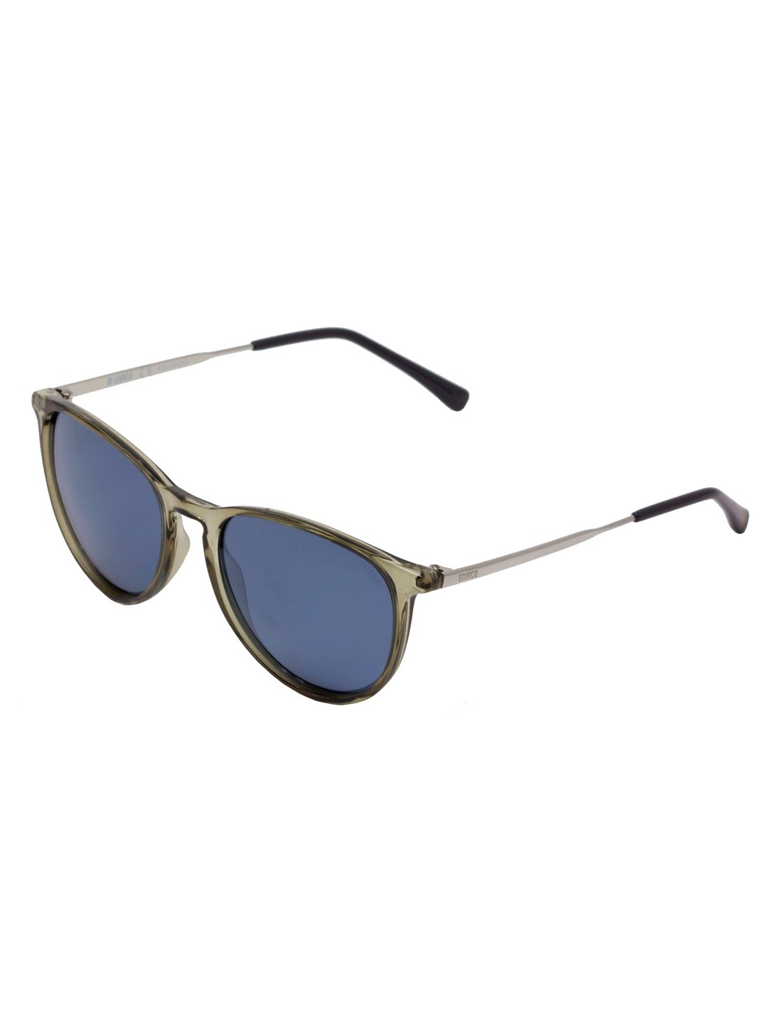ENRICO | Enrico Ciaz Uv Protected & Polarized Round Sunglasses For Women ( Lens - Blue | Frame - Grey)