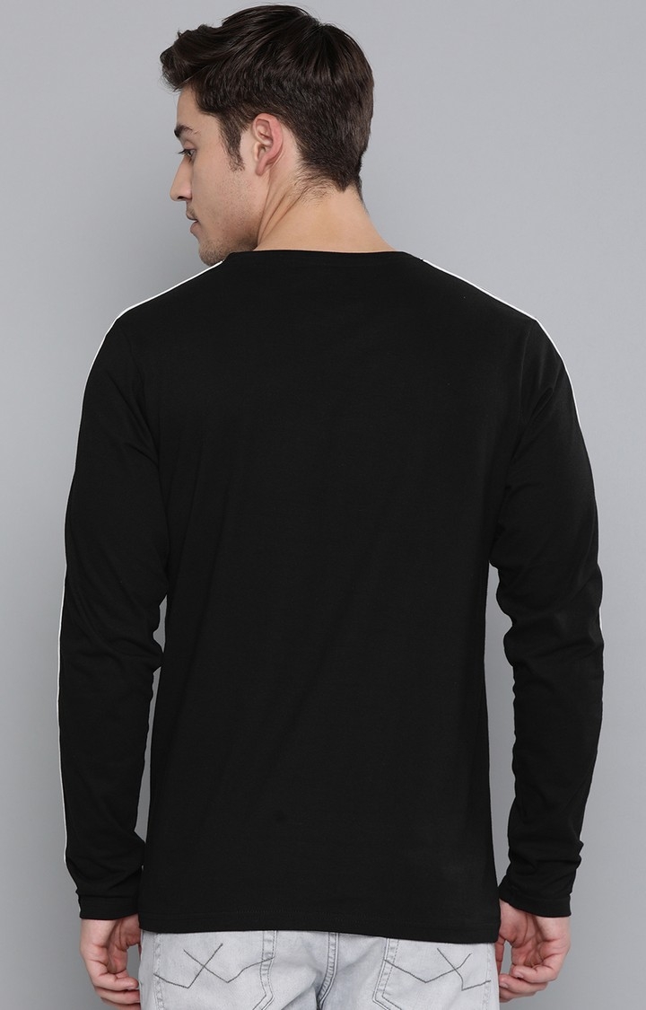 Difference of Opinion | Difference of Opinion Full Sleeve Black Solid T-Shirt 3