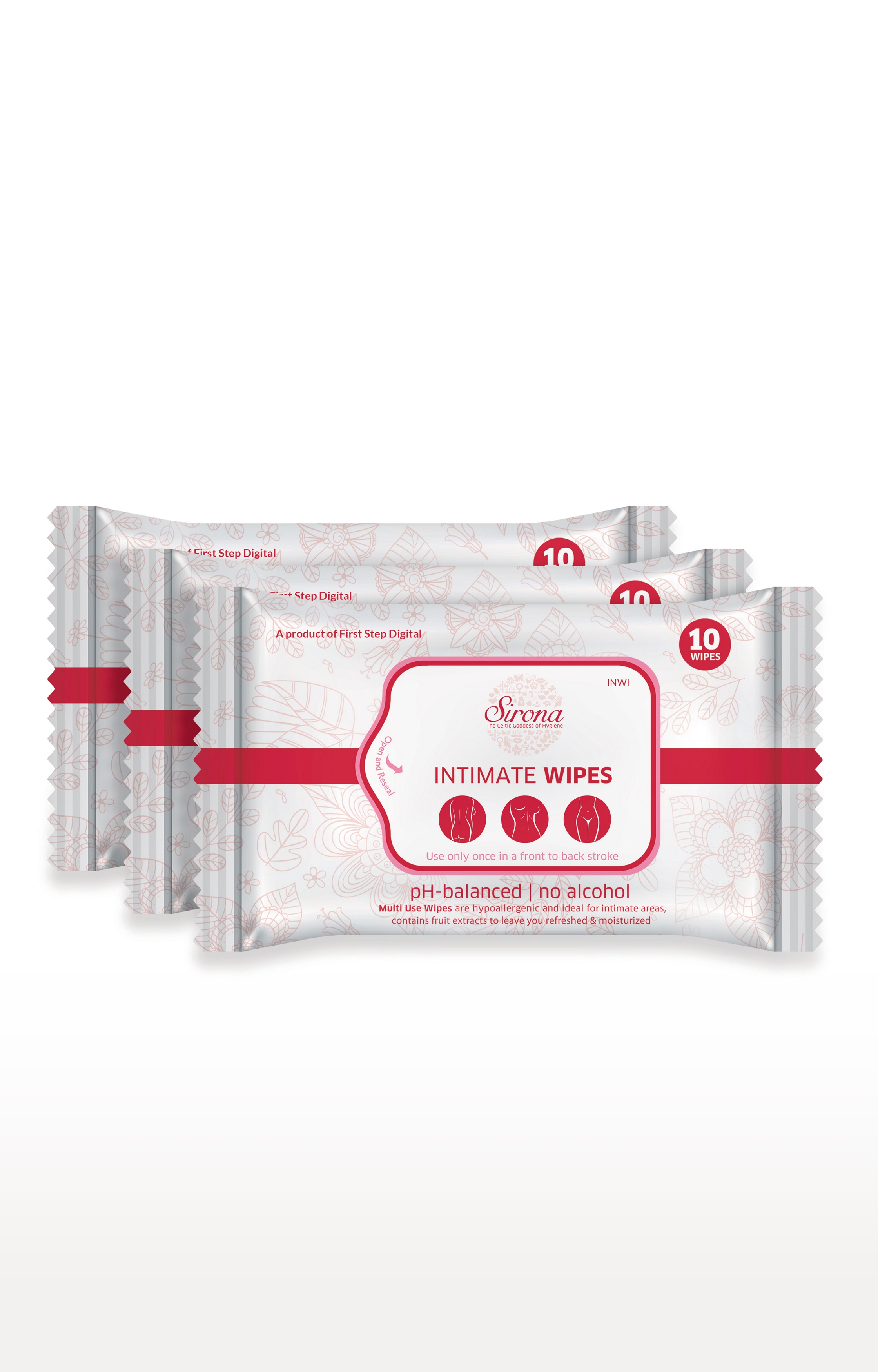 Sirona | Intimate Wet Wipes By Sirona 30 Wipes (3 Pack - 10 Wipes Each)