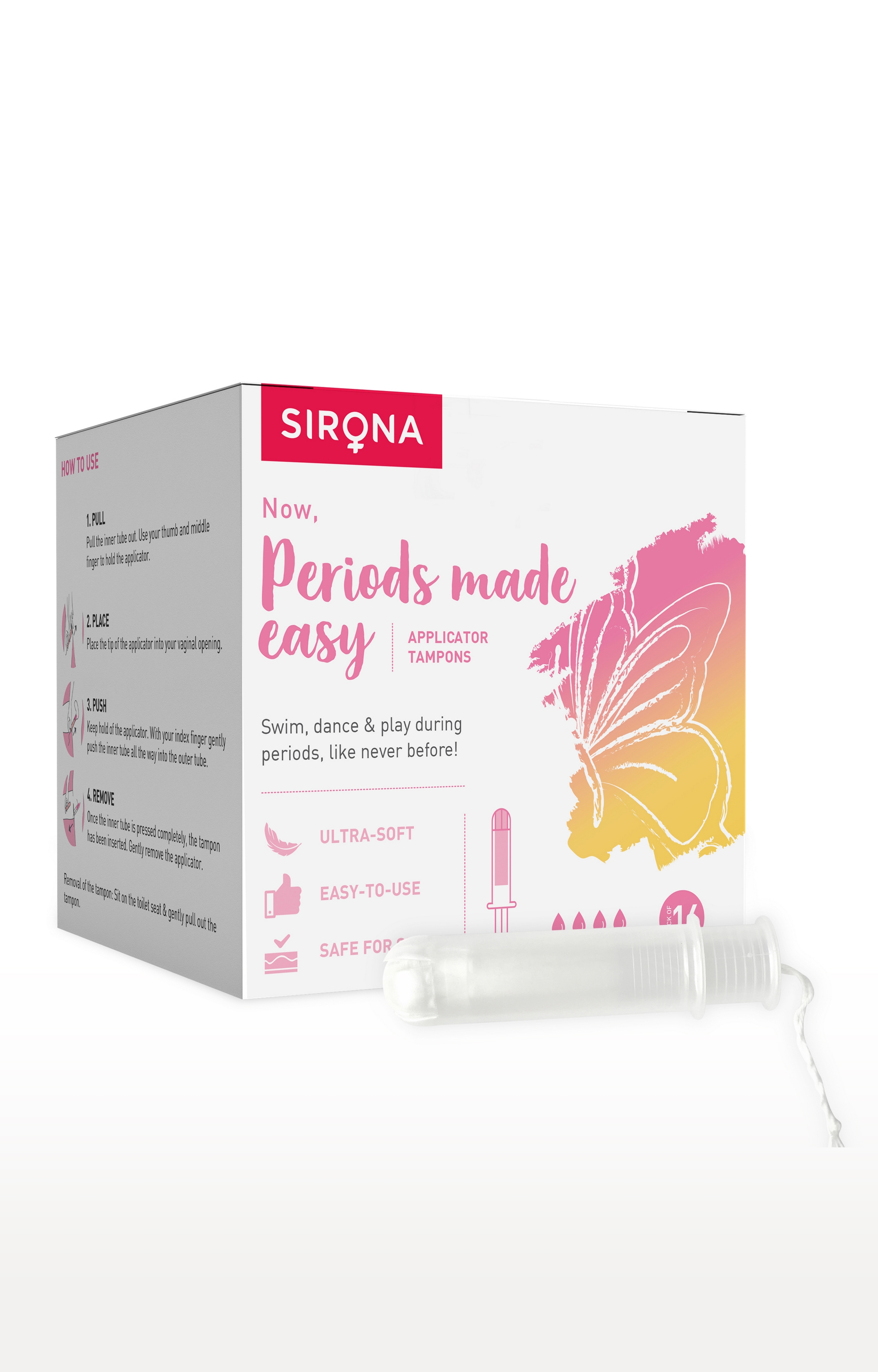 Sirona | Premium Applicator Tampons By Sirona super Plus Heavy Flow (16 Pcs)
