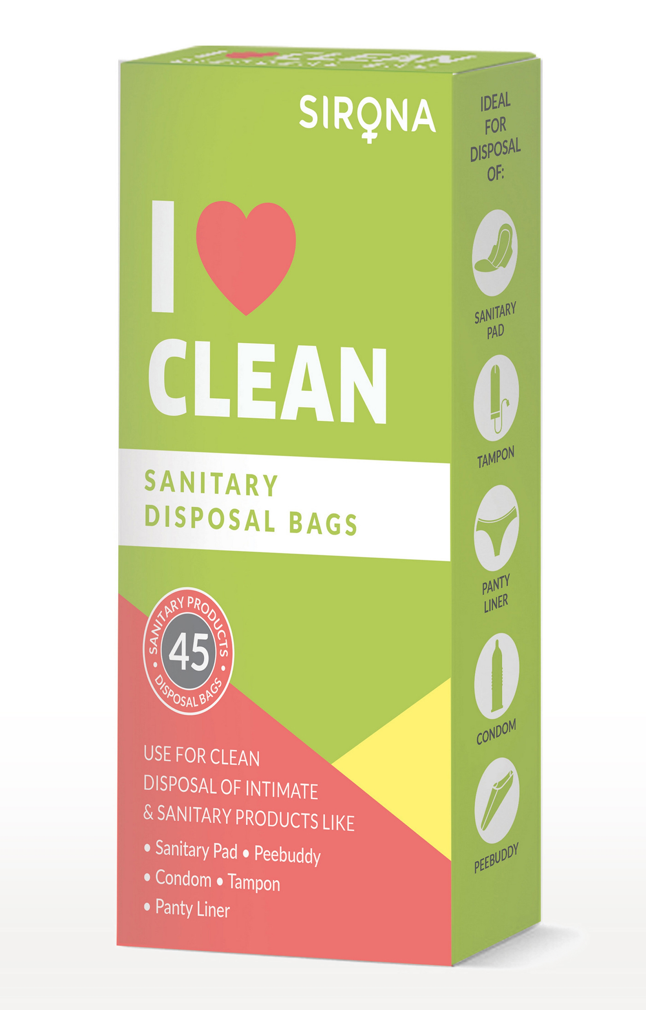 Sirona | Sirona Sanitary and Diapers Disposal Bag 45 Bags