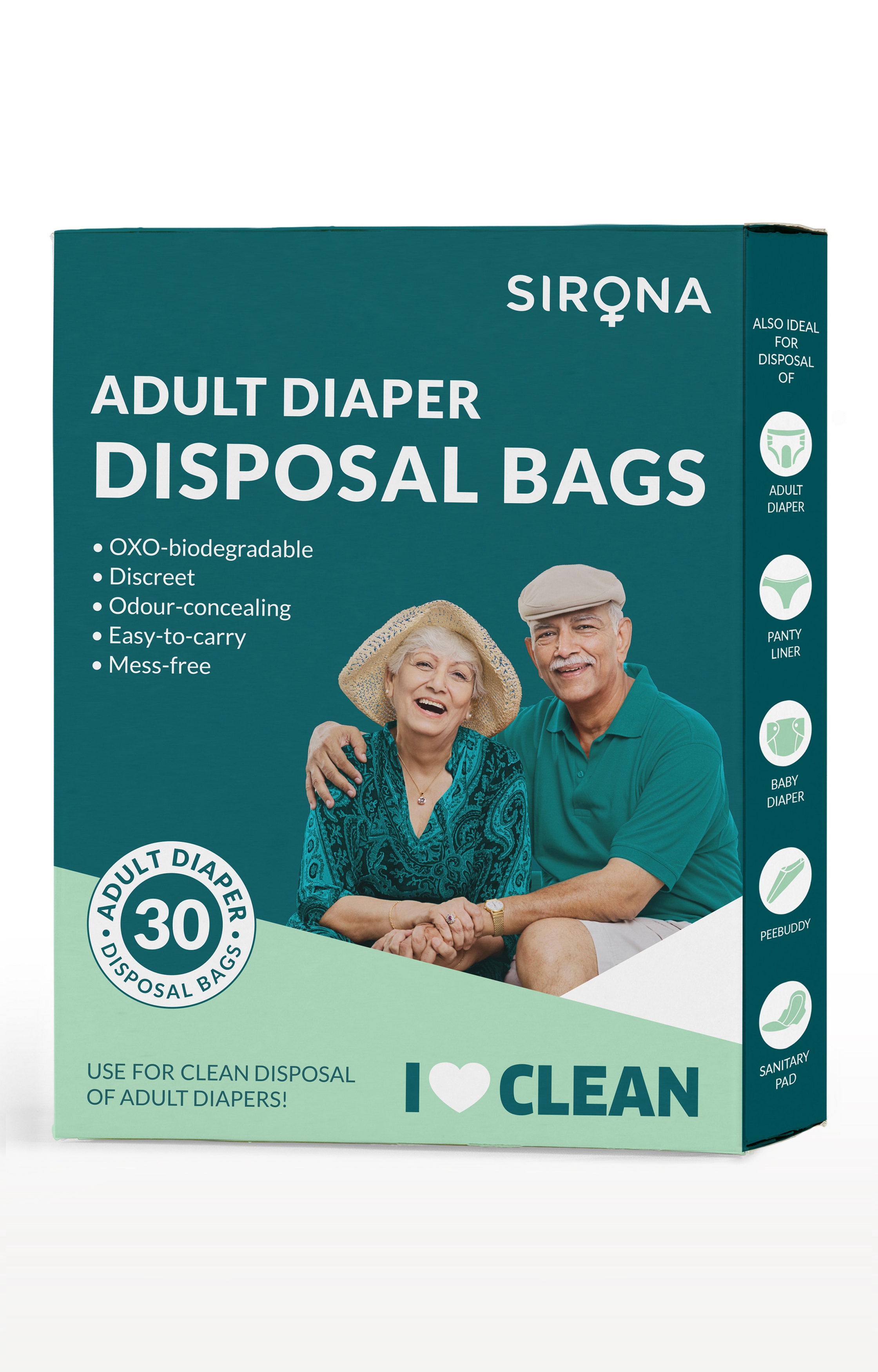 Sirona | Sirona Premium Adult Diaper Disposal Bags 30 Bags