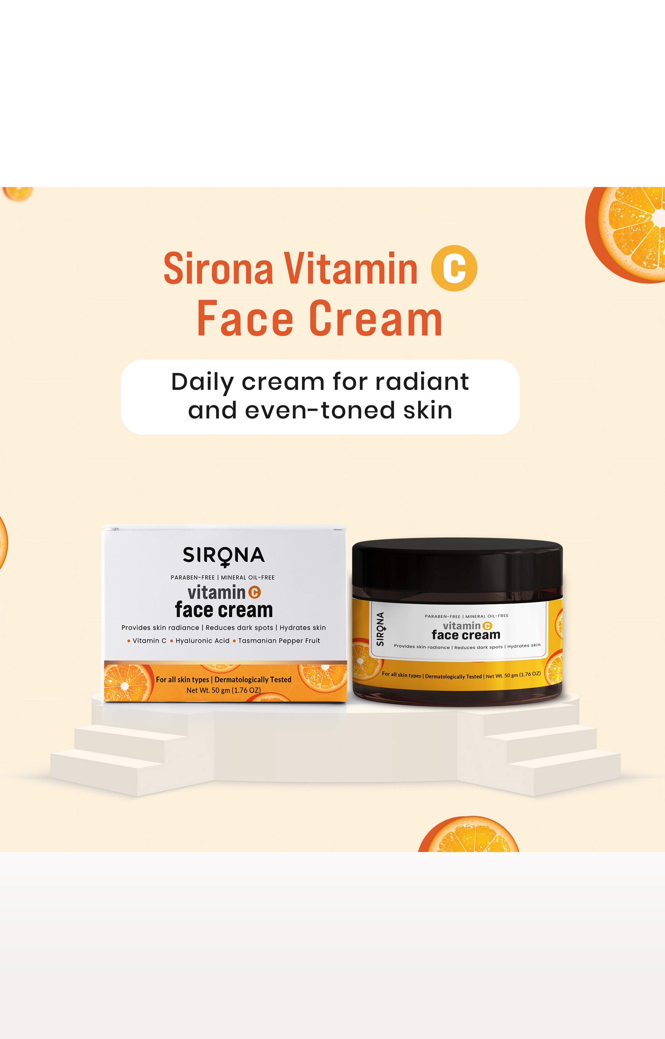 Vitamin C Facewash + Vitamin C Toner + Vitamin C Cream 