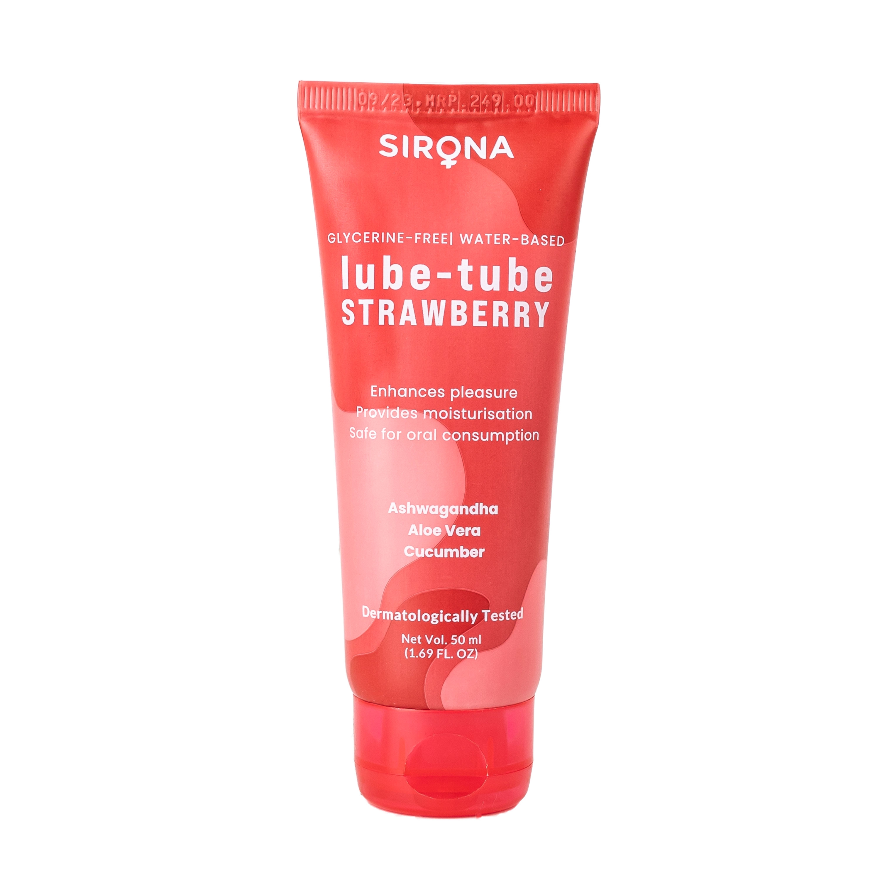 Sirona | Sirona Glycerine Free Natural Strawberry Lubricant Gel For Men & Women – 50 Ml