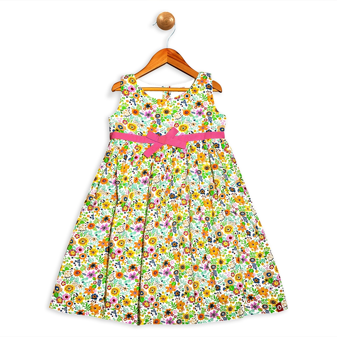 Pinehill | Pinehill Kids Girls Multi Floral Sleeve Less Dress