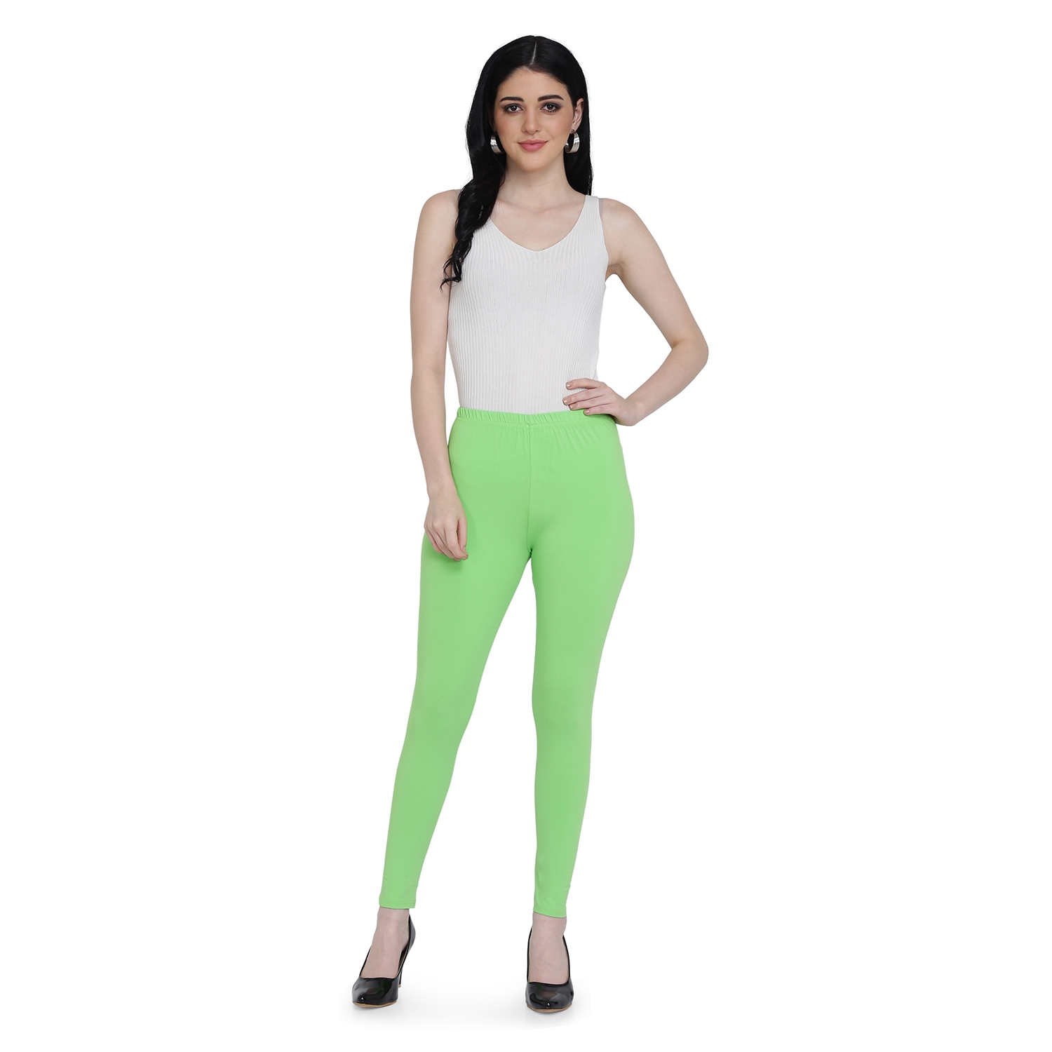 SPIFFY | Spiffy Women Full Length Casual Green Leggings